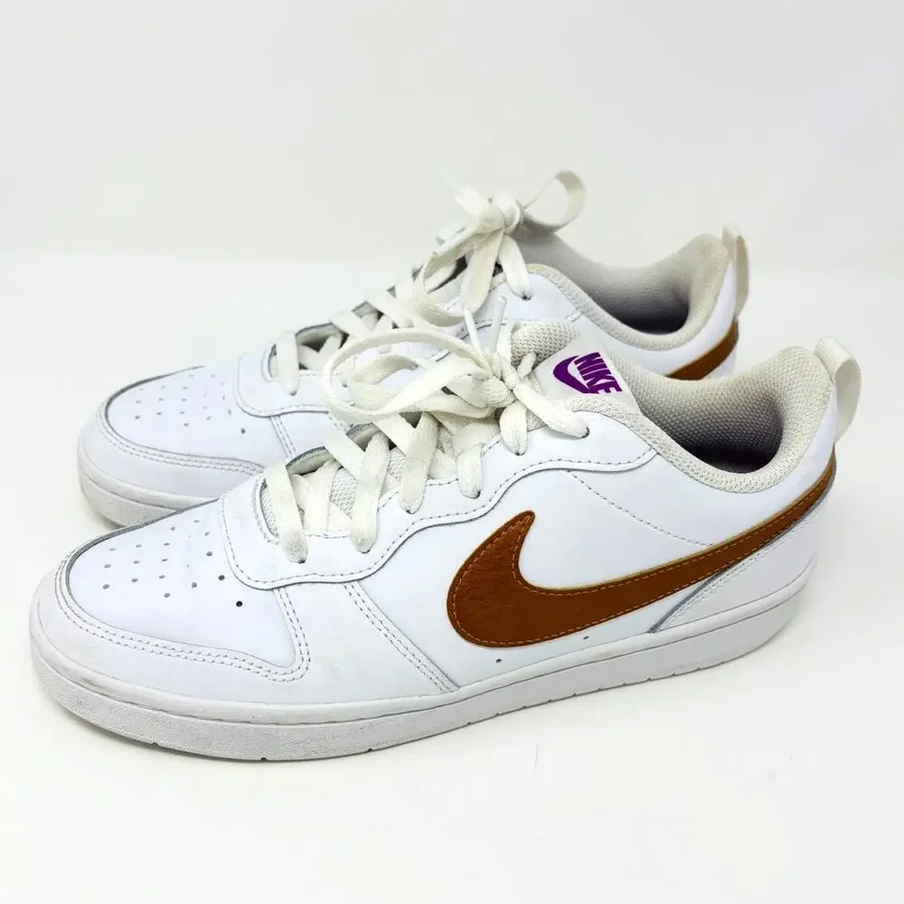 Nike Court Borough Low 2 SE GS White Metallic Copper DQ5970-100